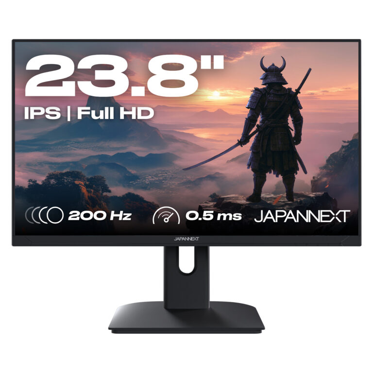 Monitor Gaming JapanNext / 23.8"/ Full HD IPS / LCD / 200Hz / 0.5ms / HDMI+DP - Zezë