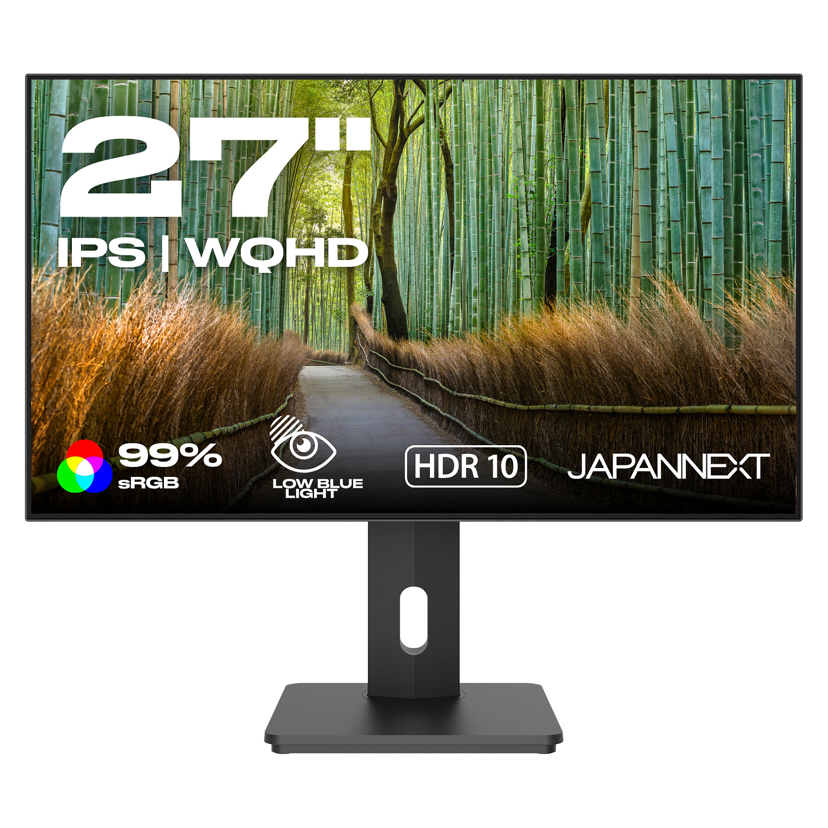 Monitor JapanNext WQHD / 27"/ Wide Quad HD IPS / LCD / 60Hz / 8ms / HDMI+DP - Zezë