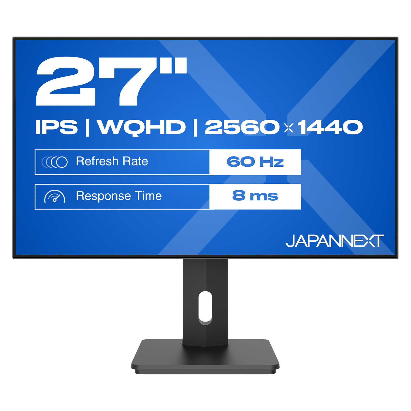Monitor JapanNext WQHD / 27"/ Wide Quad HD IPS / LCD / 60Hz / 8ms / HDMI+DP - Zezë - Figura 4