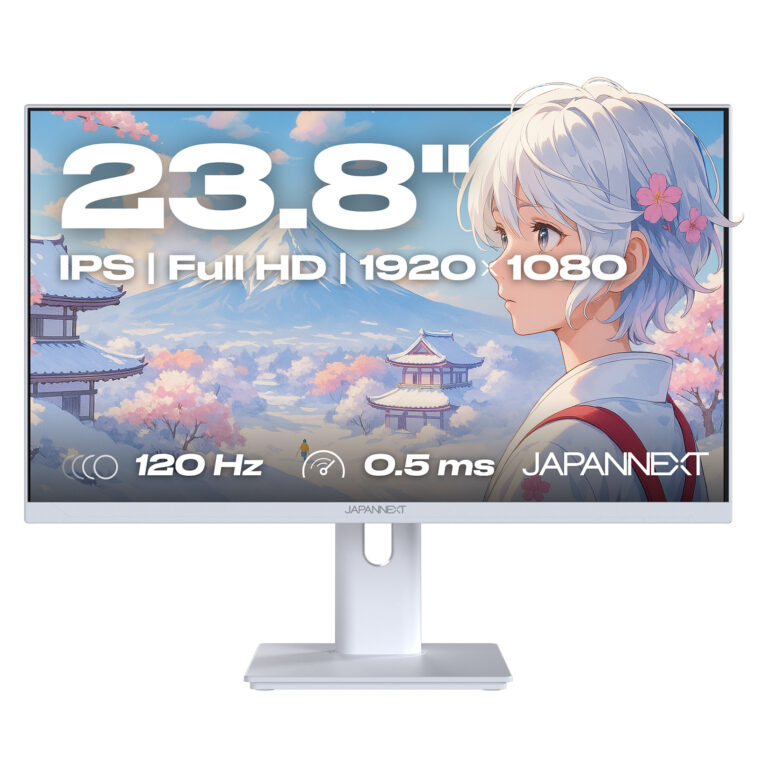 Monitor Gaming JapanNext / 23.8"/ Full HD IPS / LCD / 120Hz / 0.5ms / HDMI+VGA - Bardhë