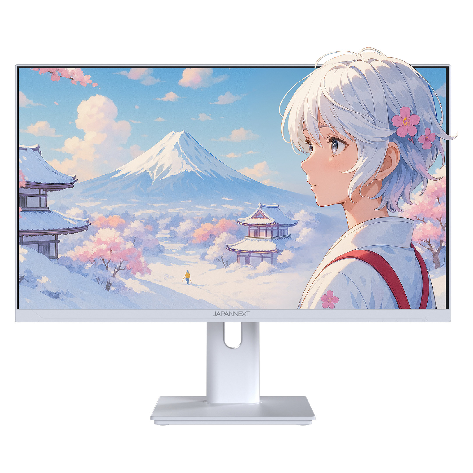 Monitor Gaming JapanNext / 23.8"/ Full HD IPS / LCD / 120Hz / 0.5ms / HDMI+VGA - Bardhë - Figura 2