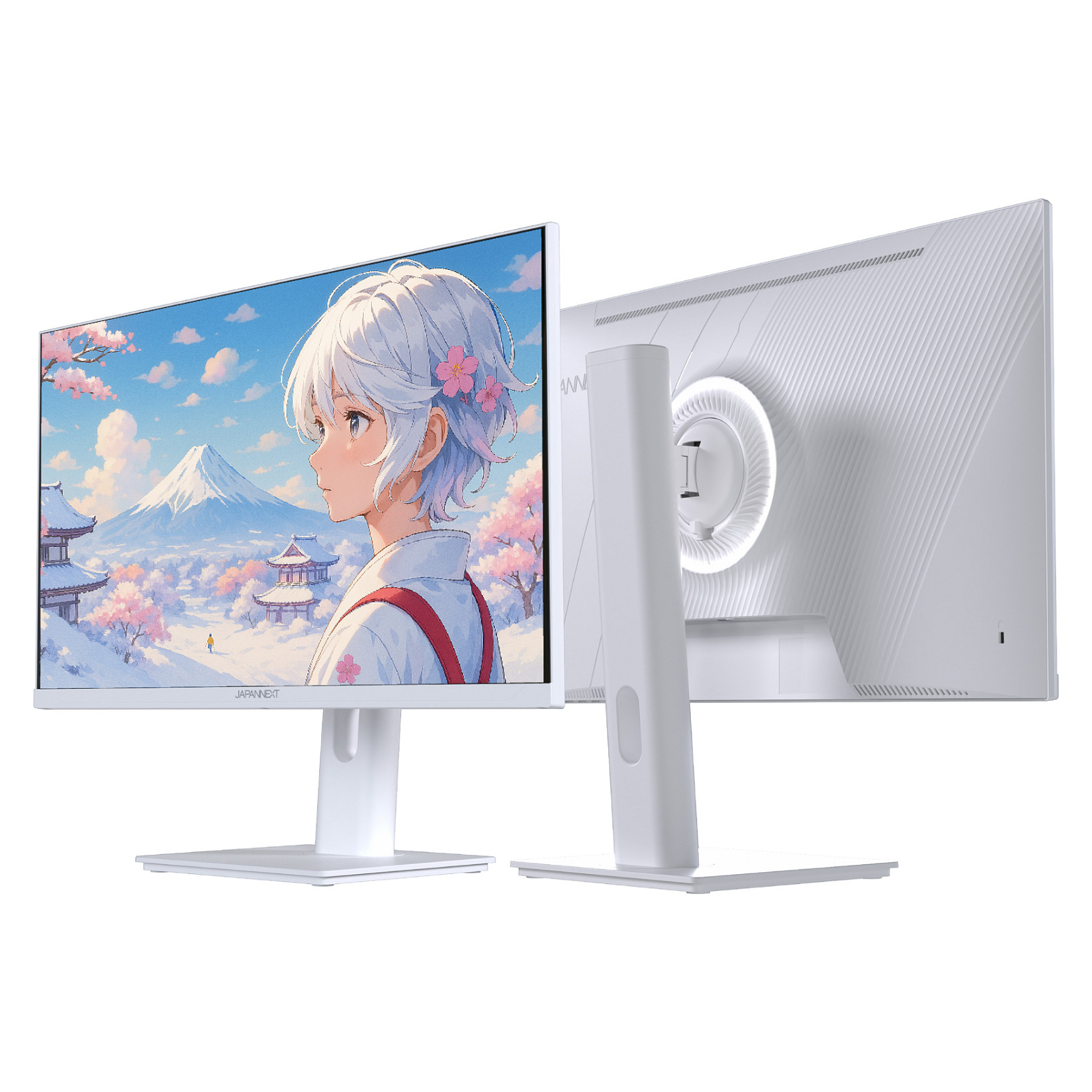 Monitor Gaming JapanNext / 23.8"/ Full HD IPS / LCD / 120Hz / 0.5ms / HDMI+VGA - Bardhë - Figura 3
