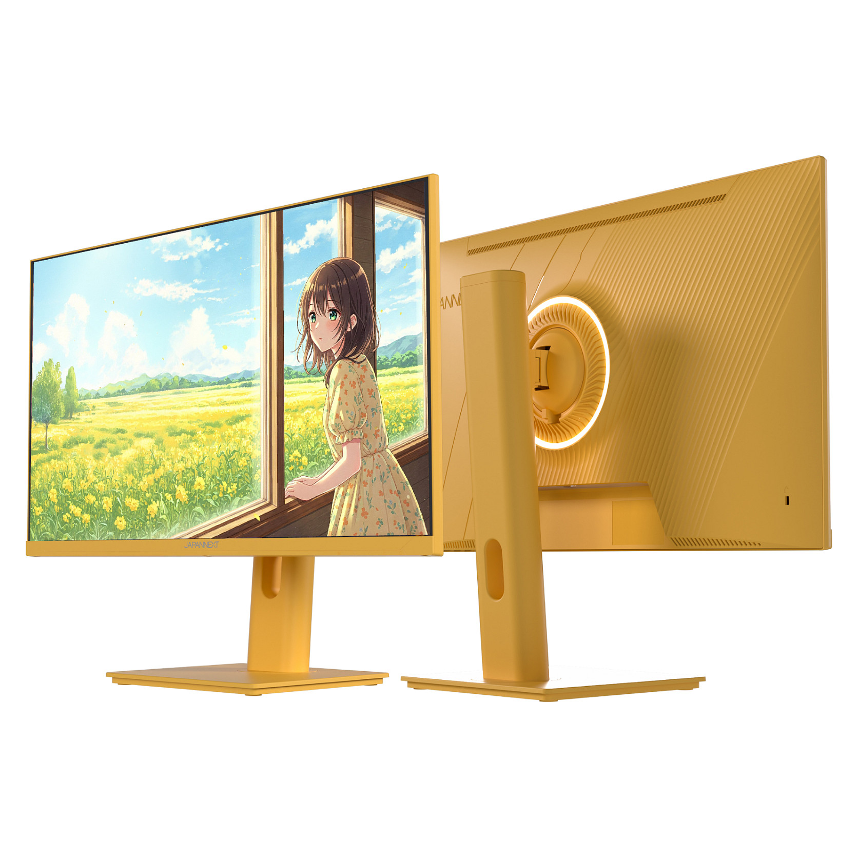 Monitor Gaming JapanNext / 23.8"/ Full HD IPS / LCD / 120Hz / 0.5ms / HDMI+VGA - Verdhë