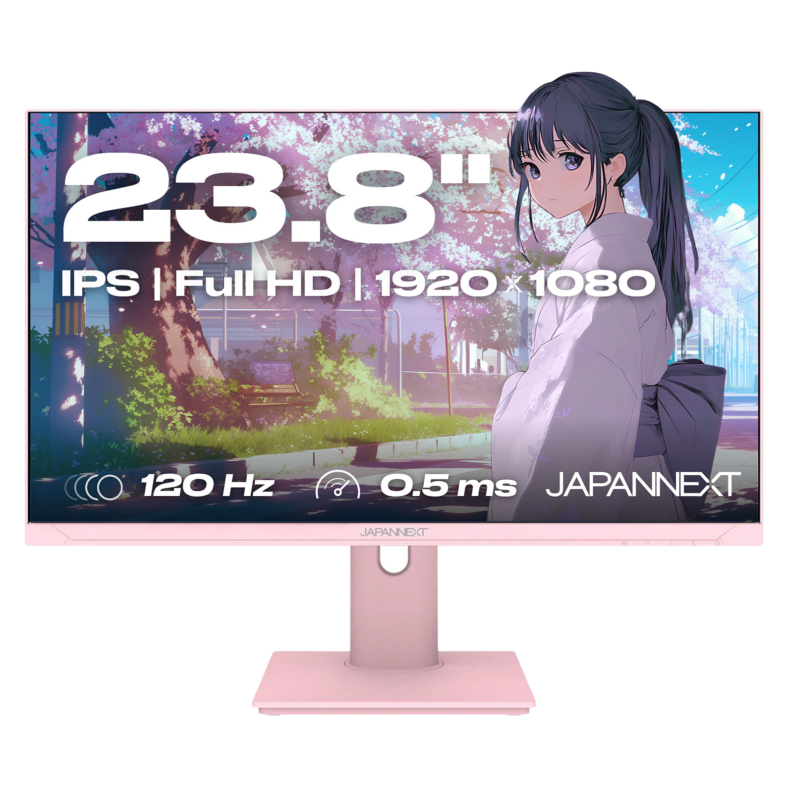 Monitor Gaming JapanNext / 23.8"/ Full HD IPS / LCD / 120Hz / 0.5ms / HDMI+VGA - Rozë