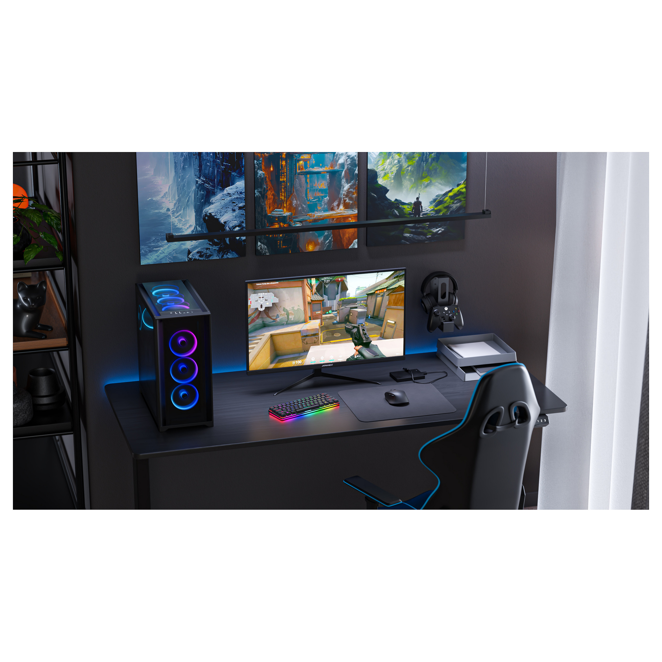 Monitor Gaming JapanNext JN-I270UHD16FHD32 / 27"/ 4K Ultra HD IPS LED / 60Hz / 0.5ms / HDMI+DP - Zezë - Figura 5