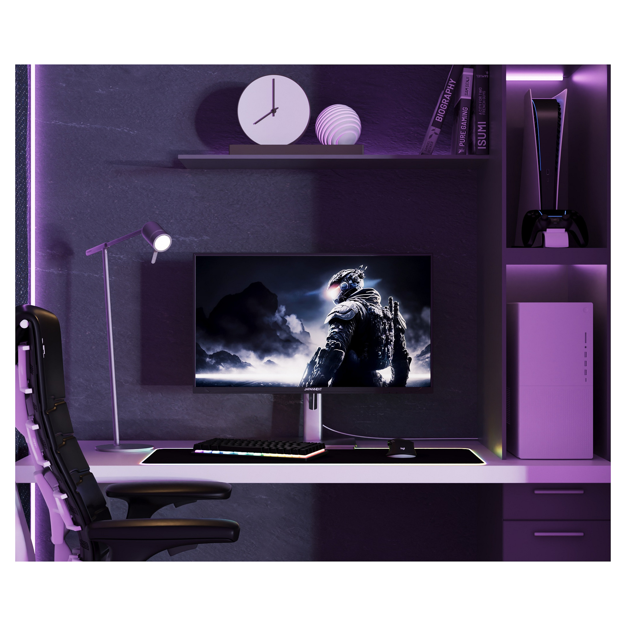 Monitor Gaming JapanNext JN-I270WQHD300F-HSP / 27"/ Wide Quad HD IPS LED / 300Hz / 1ms / HDMI+DP - Gri - Figura 5