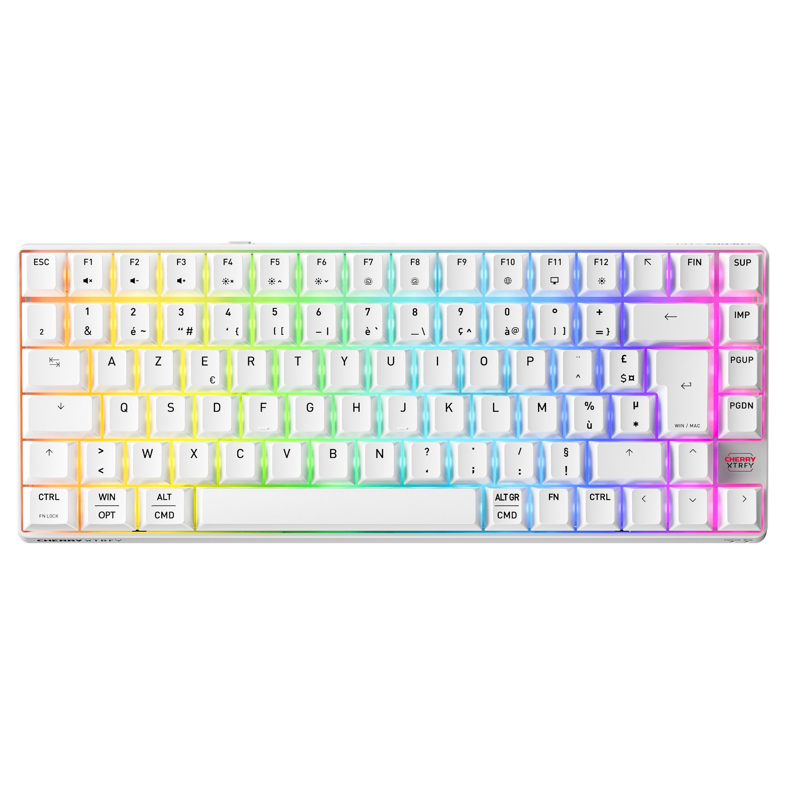 Tastierë Gaming Cherry K33 COMPACT FS / Wireless / AZERTY / French Language - Bardhë