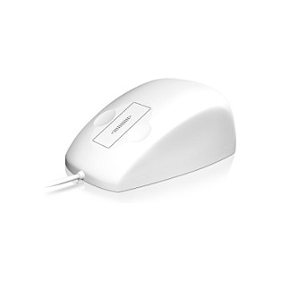 Maus me kabllo KeySonic KSM‑5030M / Silicone / Waterproof IP68 / Touch Sensor Scroll - Bardhë