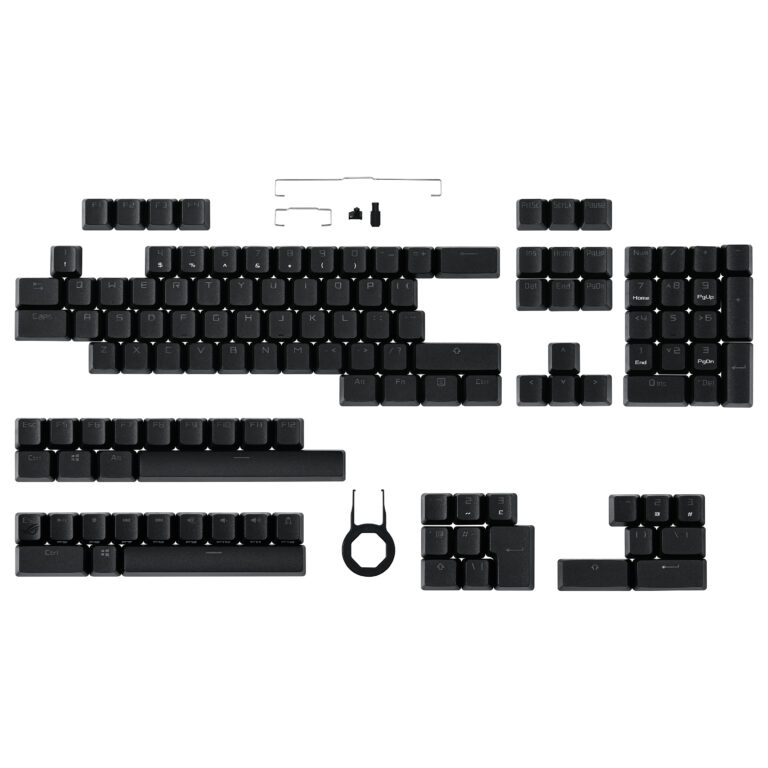 Set taste ASUS ASUS ROG PBT / 124 copë - Zezë