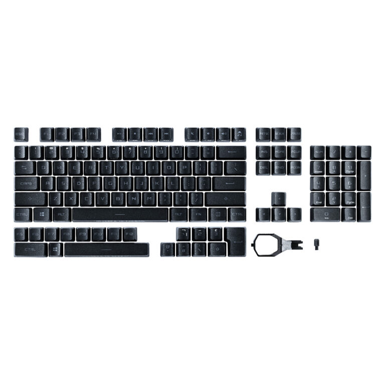 Set taste ASUS ASUS ROG PBT Doubleshot për ROG RX Switches / 123 copë - Zezë