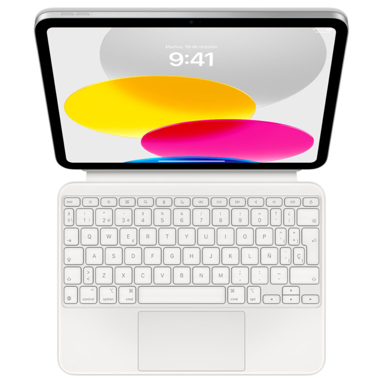 Apple Magic Keyboard Folio për iPad 10gen. / Spanish Layout - Bardhë