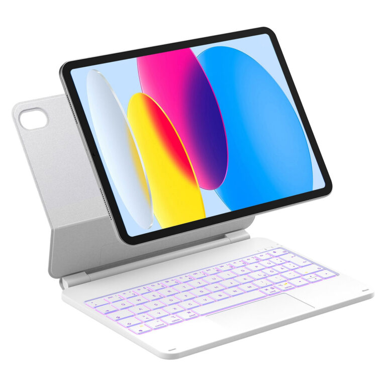 Aksesorë për tablet Inateck KB09119‑10 iPad Keyboard with Trackpad / QWERTZ - Bardhë