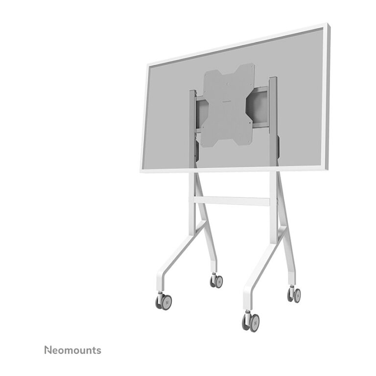 Mbajtëse për monitor Neomounts MOVE Go Flip FL50‑515WH1 / Samsung Flip 55"–65" / Rotacion 90° / Lartësi 127–142.6cm / Max 50kg - Bardhë