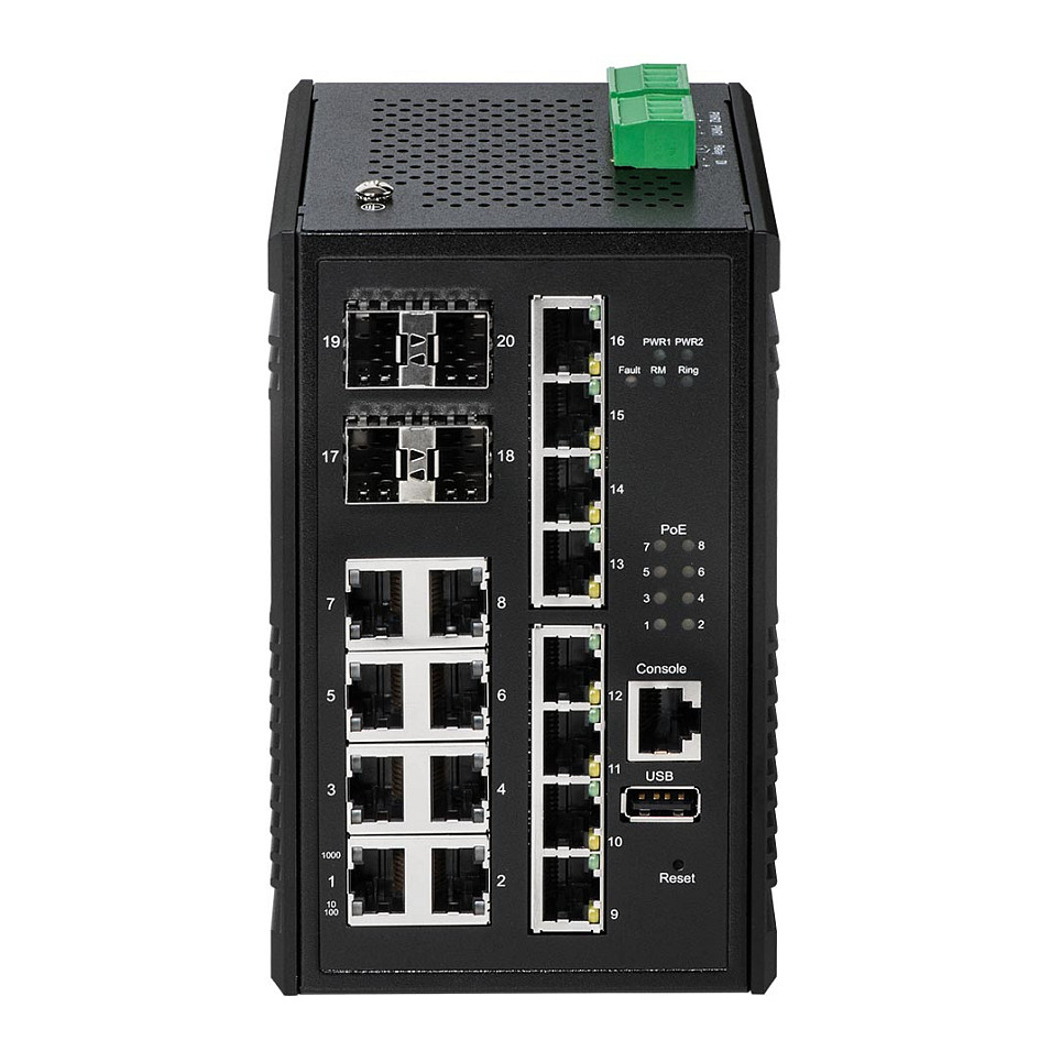 Switch EDIMAX / Managed / 16‑Port Gigabit + 4x SFP / PoE+ Web Managed / 8x PoE+ - Figura 2