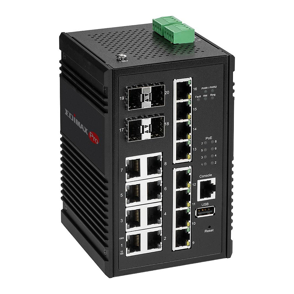 Switch EDIMAX / Managed / 16‑Port Gigabit + 4x SFP / PoE+ Web Managed / 8x PoE+ - Figura 4