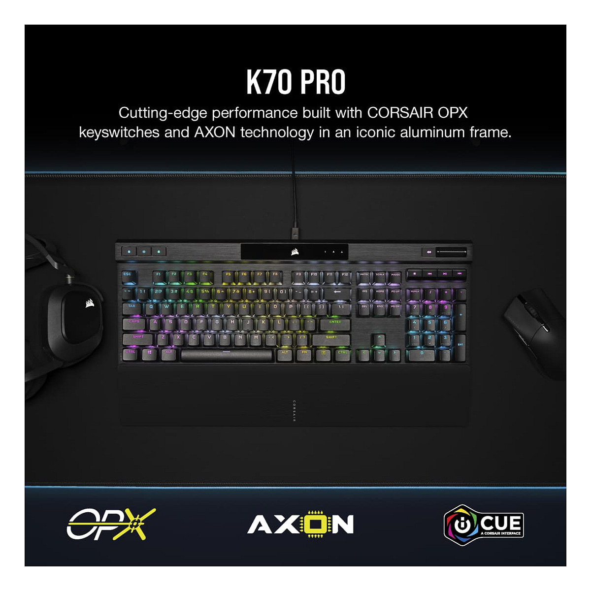 Tastierë Gaming Corsair K70 RGB PRO Mechanical Wired / AZERTY – Zezë 2