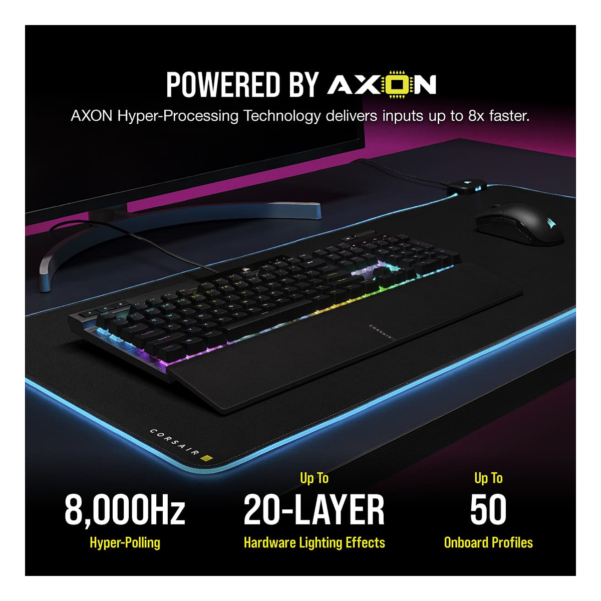 Tastierë Gaming Corsair K70 RGB PRO Mechanical Wired / AZERTY – Zezë 5