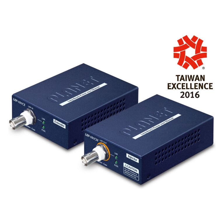 Aksesorë për rrjet Planet LRP‑101C‑KIT / Long Reach PoE / 1‑Port / Coax Extender Kit