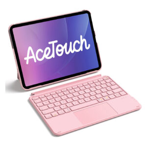 Aksesorë për tablet Inateck Keyboard Case for iPad 11″ / iPad Air 4/5 Gen / QWERTZ – Rozë