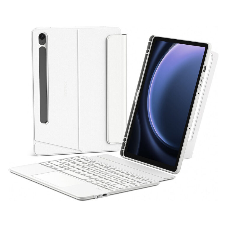 Aksesorë për tablet inateck Keyboard Samsung 11" for Galaxy Tab S10 FE/S9 FE/S9/ QWERTZ - Bardhë