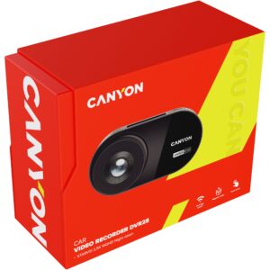 Canyon Dashcam DVR25 WQHD/2.5k/WiFi/App/SD-Card bk retail