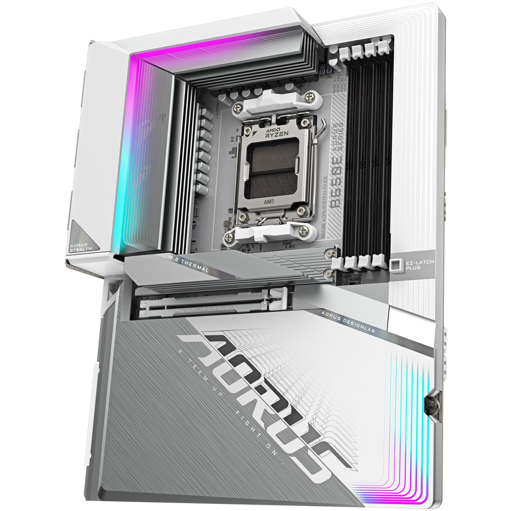 Pllakë Amë MB AMD GIGA B650E AORUS STEALTH ICE AM5/DDR5/ATX - Figura 4