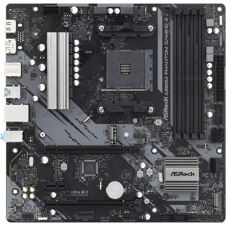 Pllakë Amë AMD ASRock A520M Phantom Gaming 4 AM4 mATX HDMI/DP DDR4
