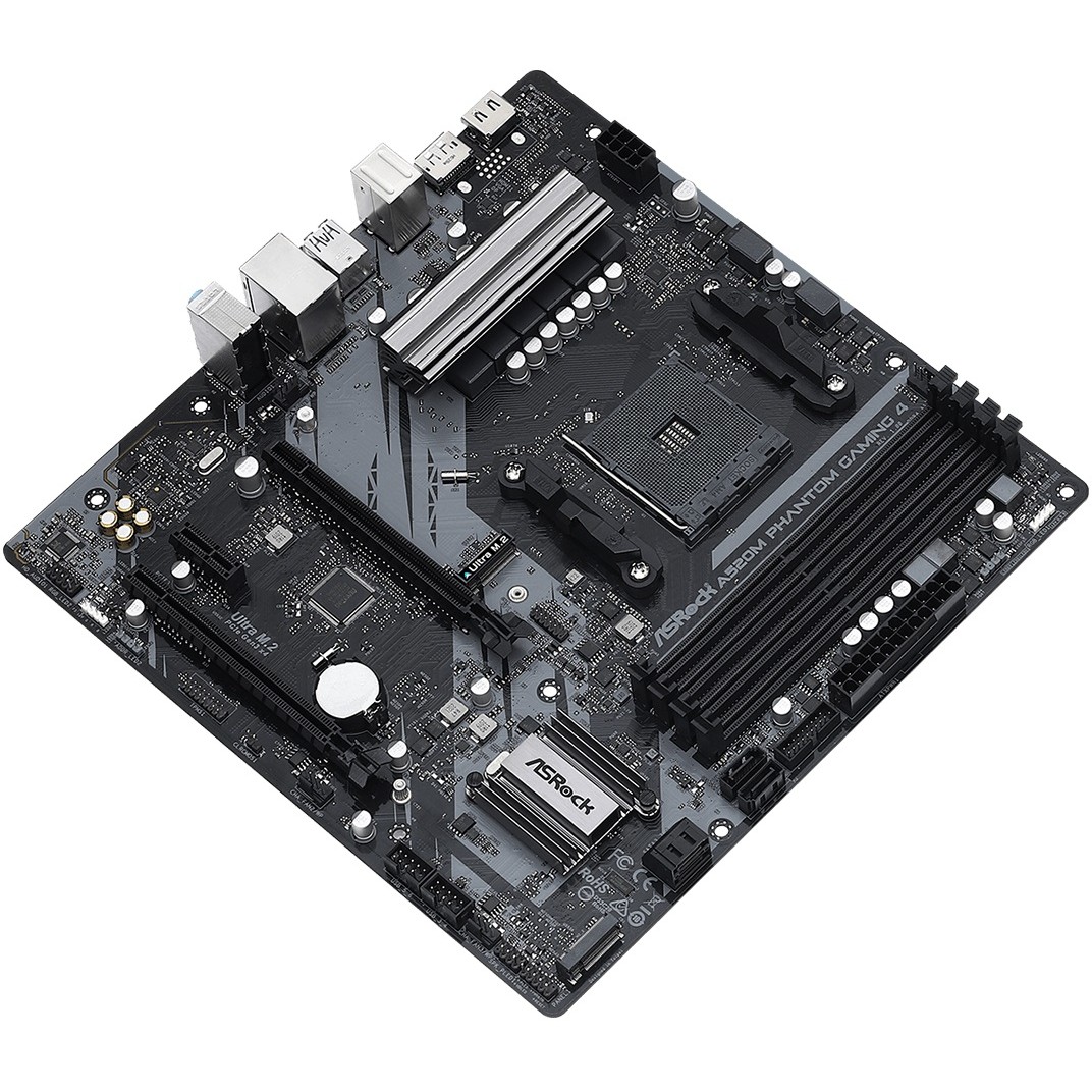 Pllakë Amë AMD ASRock A520M Phantom Gaming 4 AM4 mATX HDMI/DP DDR4 - Figura 2