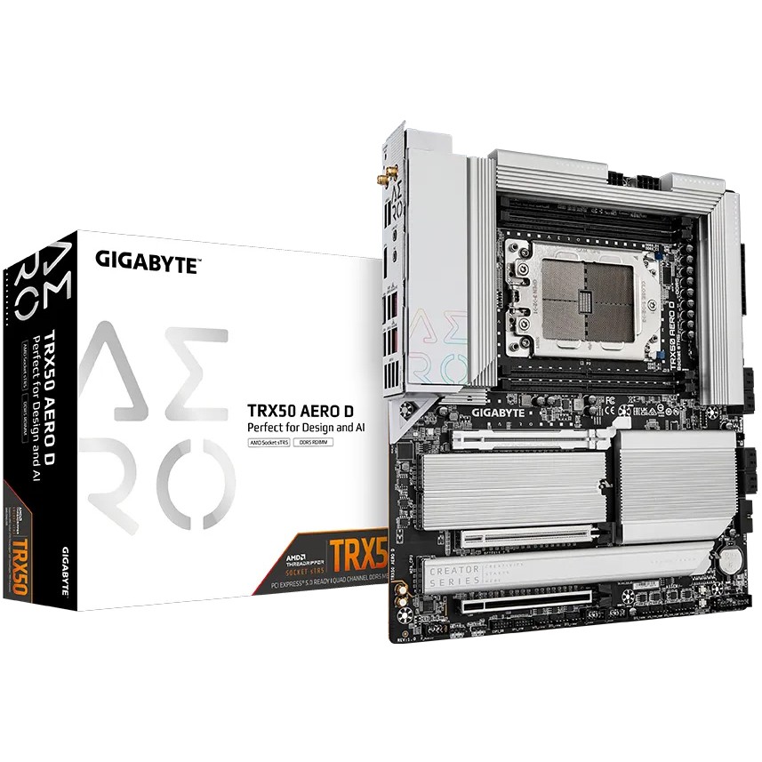 Pllakë Amë MB AMD Gigabyte TRX50 AERO D (TR5.TR5.E-ATX.DDR5)