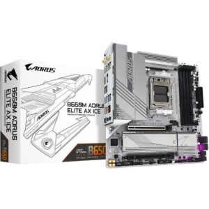 Pllakë Amë Gigabyte B650M A ELITE AX ICE DDR5 mATX