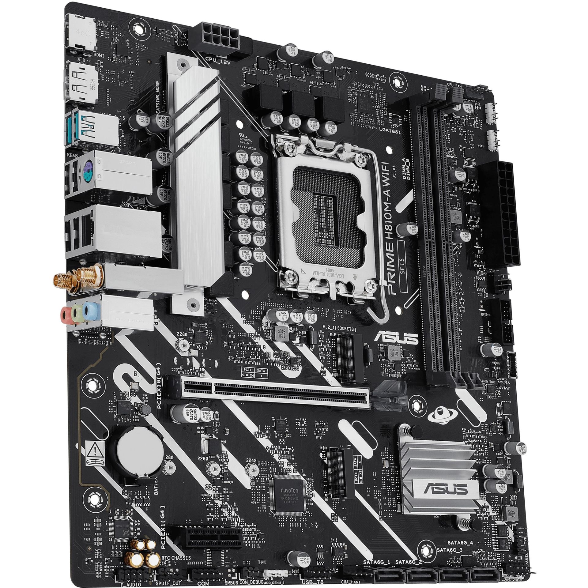 Pllakë Amë MB Intel ASUS PRIME H810M-A WIFI / Intel Socket 1851 / DDR5 / mATX - Figura 2