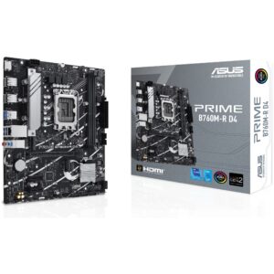 Pllakë Amë MB Intel ASUS PRO B760M-R D4 (Intel.1700.DDR4.mATX)