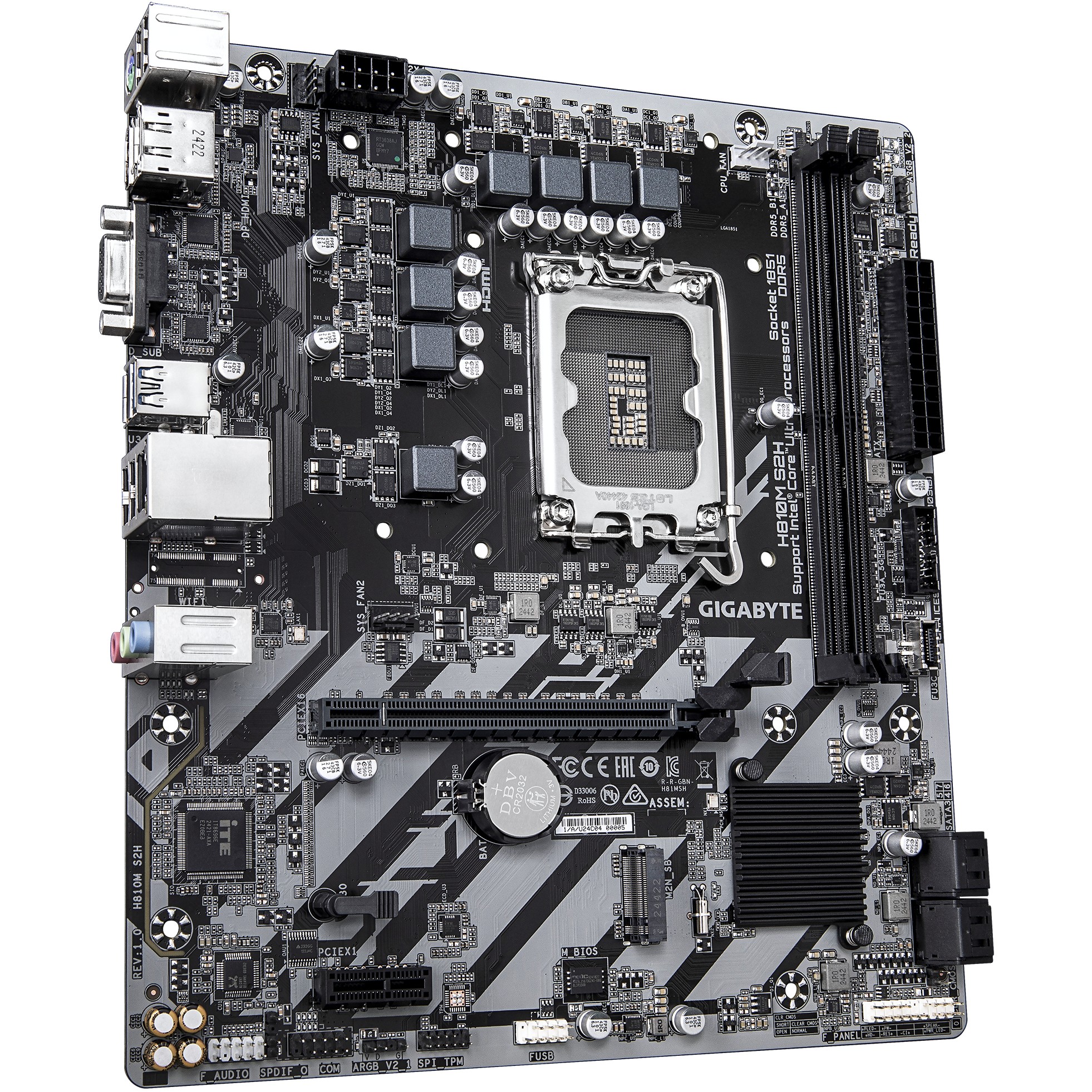 Pllakë Amë H810M S2H / LGA1851 / mATX - Figura 3