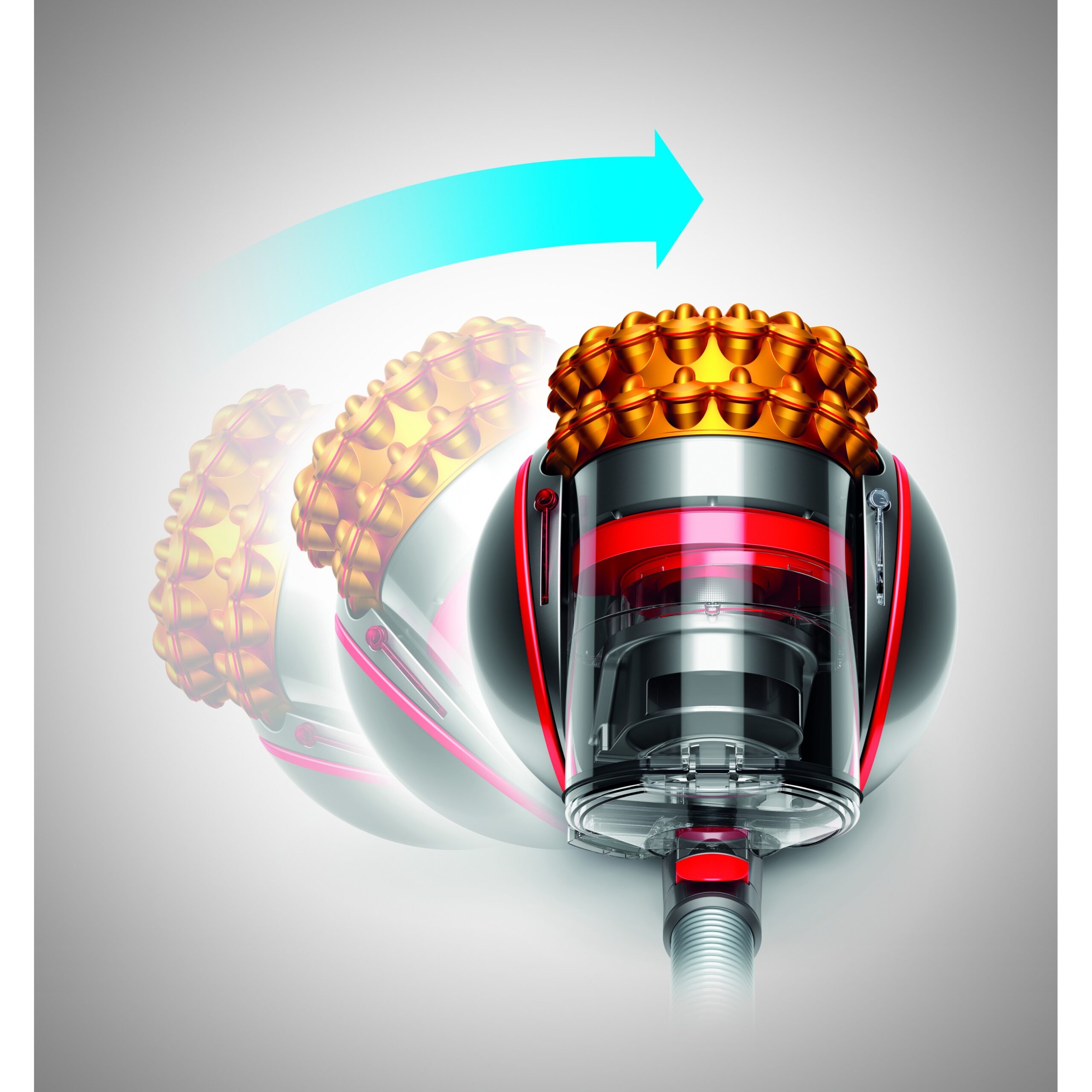 Fshesë robotike Dyson / Cinetic Big Ball Multi Floor 2 / Bagless Cylinder Vacuum Cleaner / Gri-Verdhë - Figura 4