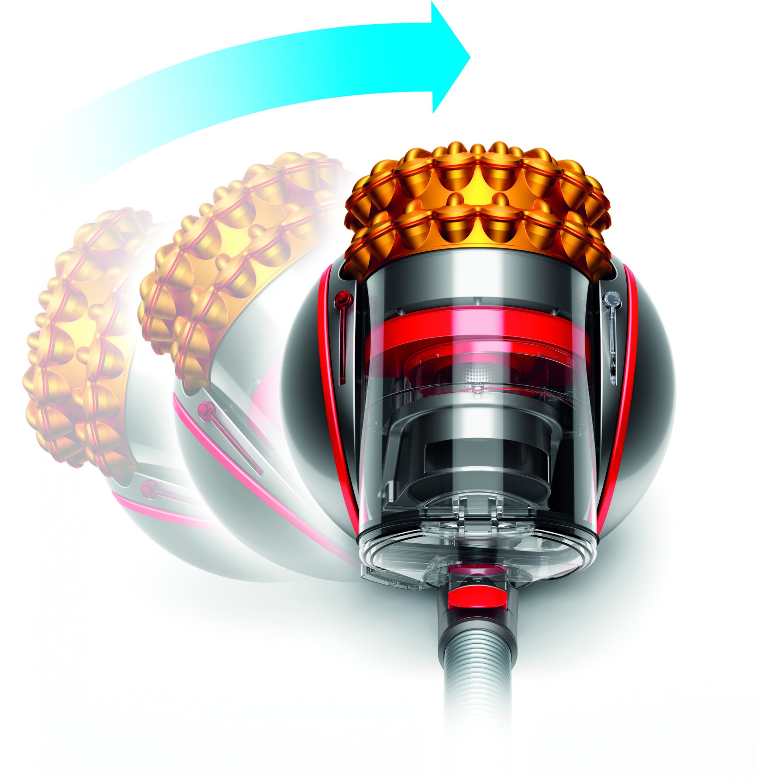 Fshesë robotike Dyson / Cinetic Big Ball Multi Floor 2 / Bagless Cylinder Vacuum Cleaner / Gri-Verdhë - Figura 5