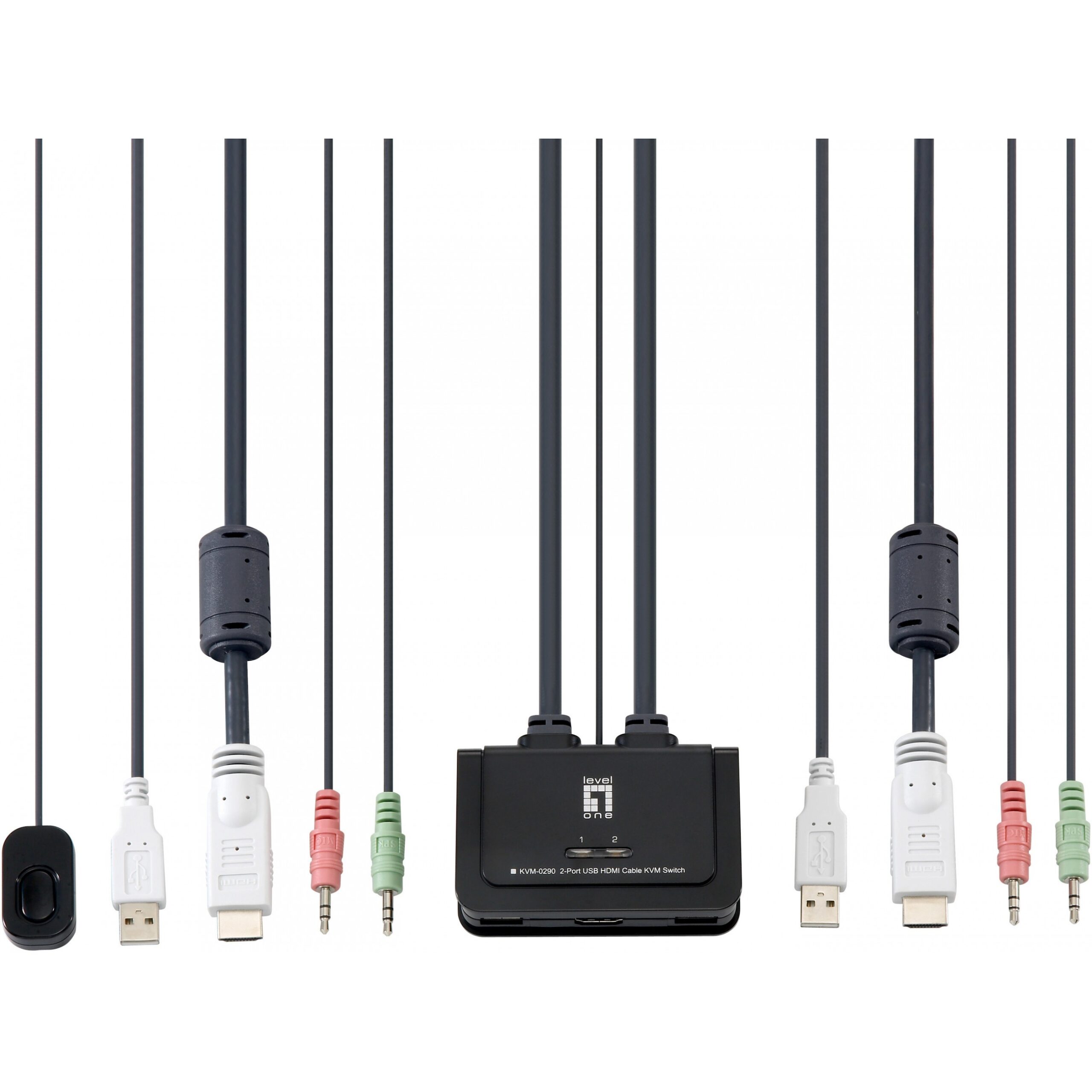 Switch KVM / 0290 / 2-Port / HDMI + USB + Audio - Figura 2