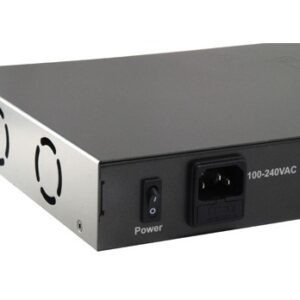 Switch 24x FE FGP-2602 2xGSFP 19" 380W 24xPoE
