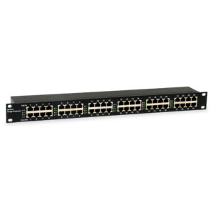 LevelOne ESP-2400 24-Port PoE Surge Protection Panel 6kV për Kamera IP dhe Rrjete 19” Rackmount
