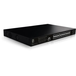 Switch 28xPort GEP-2861 4xGSFP 19" 390W 24xPoE+