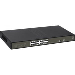 Switch 16x GE GES-2118P 2xGSFP 19" 230W 16xPoE+