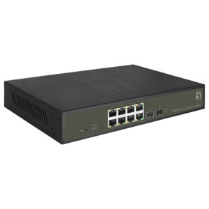 LevelOne GES-2110P Hilbert 10-Port Gigabit PoE Smart Lite Switch | 8x PoE+ | 2x SFP | 130W PoE Budget 8