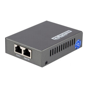LevelOne POS-3000 Gigabit PoE Splitter, 802.3af/at, Adjustable 5V–18V DC Output, High Power PoE Converter