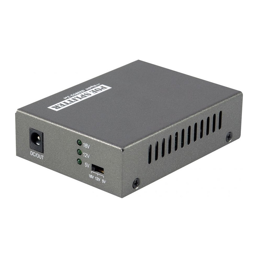 LevelOne POS-3000 Gigabit PoE Splitter, 802.3af/at, Adjustable 5V–18V DC Output, High Power PoE Converter - Figura 2
