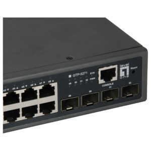 LevelOne GTP-5271 52-Port L3 Lite Managed Gigabit PoE Switch, 48-Port PoE+, 400W Budget, 4x 10G SFP+ Uplink 7