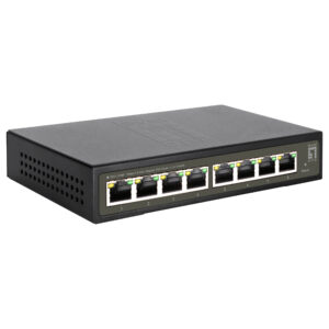 LevelOne GES-2108P 8-Port Gigabit PoE+ Switch, 8x PoE+, 112W Budget, L2 Smart Lite Managed 8