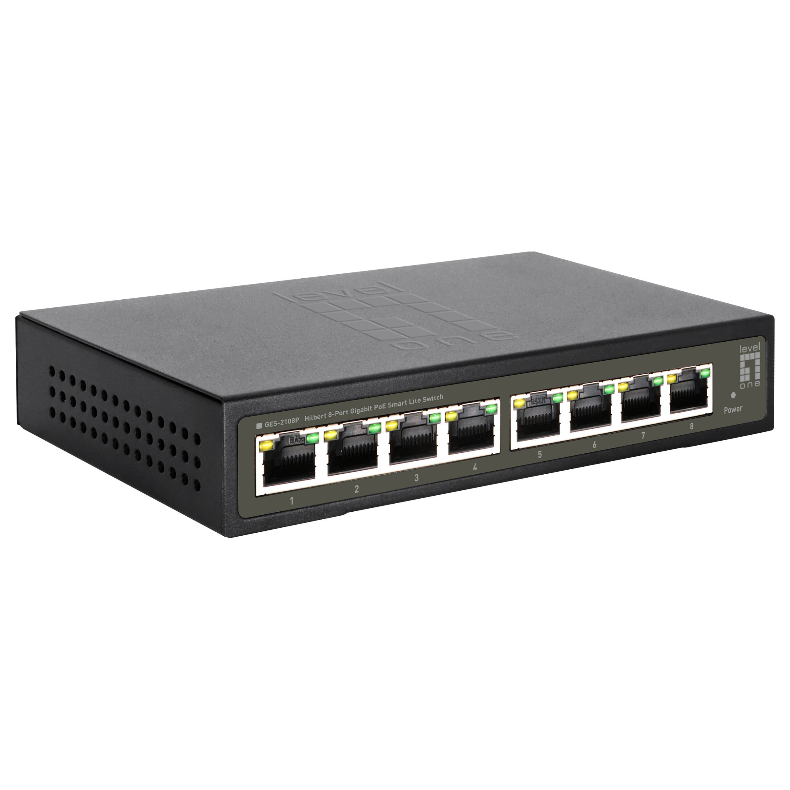 LevelOne GES-2108P 8-Port Gigabit PoE+ Switch, 8x PoE+, 112W Budget, L2 Smart Lite Managed - Figura 4