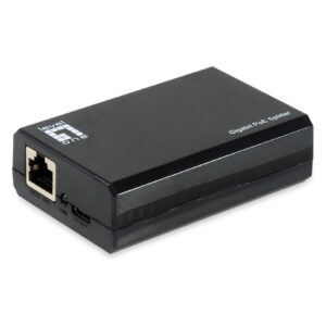 LevelOne POS-5001 PoE Splitter Gigabit USB-C PD 3.0, 45W, IEEE 802.3bt Support, 10/100/1000 Mbps
