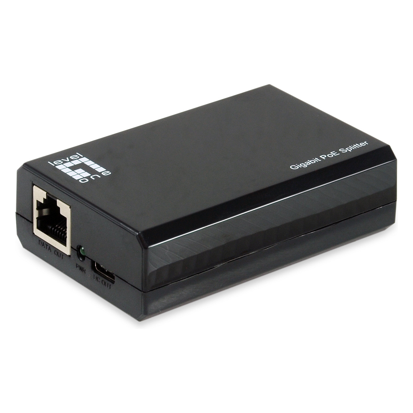 LevelOne POS-5001 PoE Splitter Gigabit USB-C PD 3.0, 45W, IEEE 802.3bt Support, 10/100/1000 Mbps