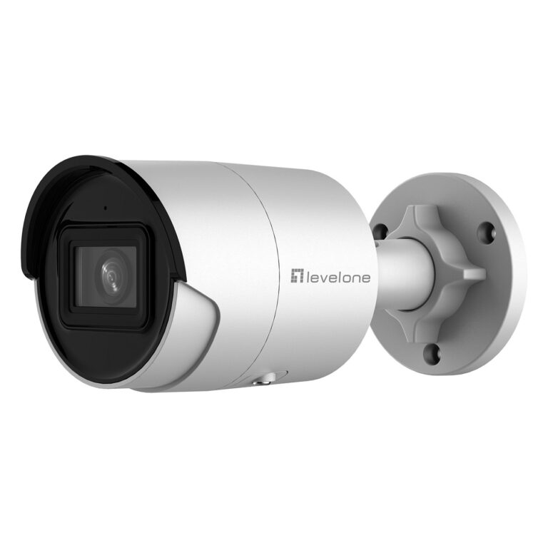 Kamerë Sigurie IP CCTV / FCS‑5202 / Fix / Outdoor / 4MP / H.265 / IR6 / PoE - Bardhë