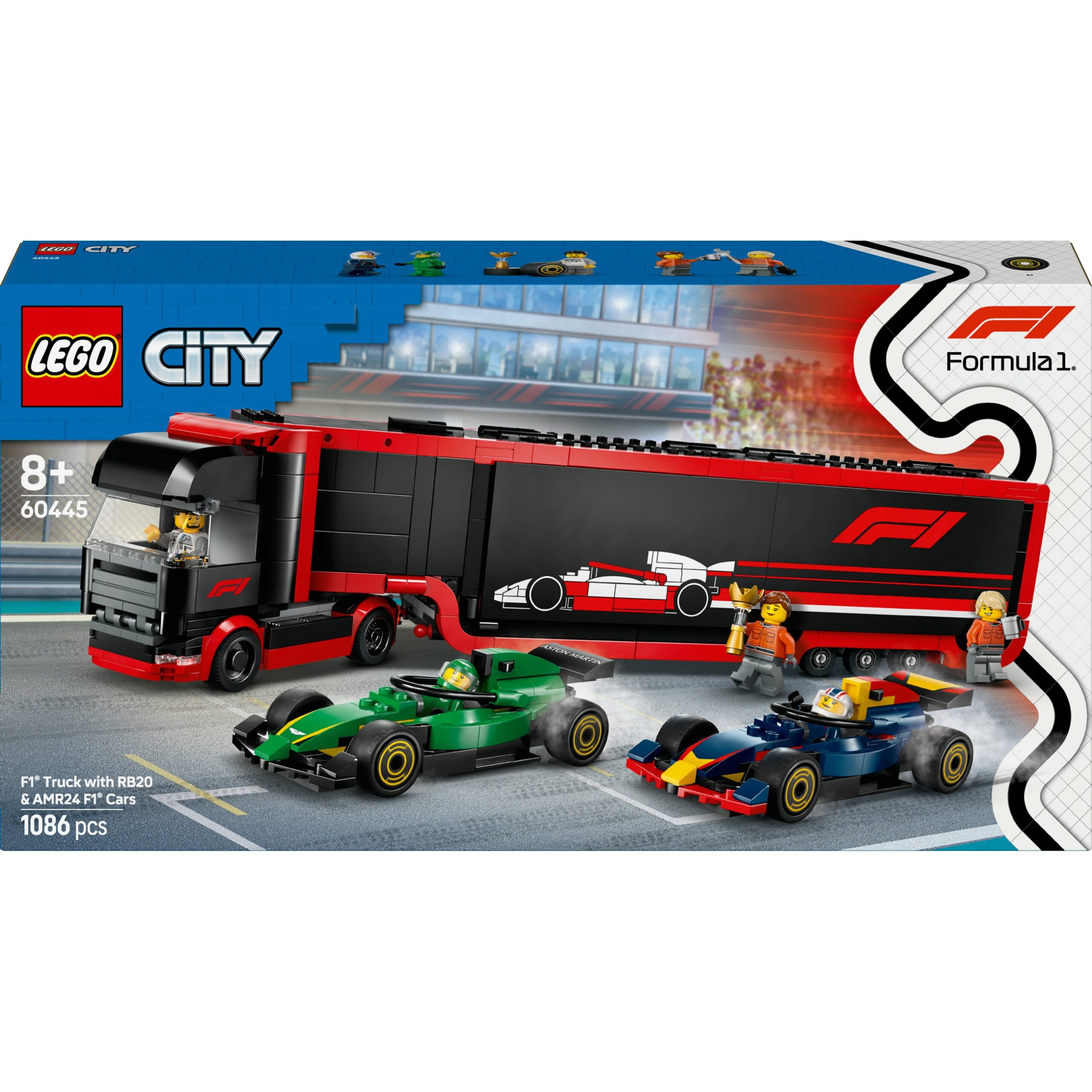 LEGO City - F1 Transporter with RB20 & AMR24 Racing Cars